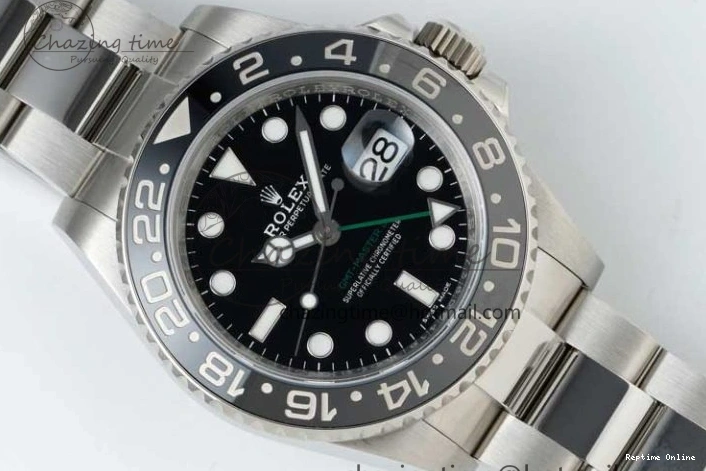 0114 GMT-Master II 116710 LN Black Ceramic 904L Steel NTF 1:1 Best Edition on Oyster Strap VR3186 CHS WaterResistant 2300